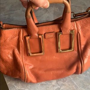 Auth Chloe Eden Leather Crossbody Bag #3351C71